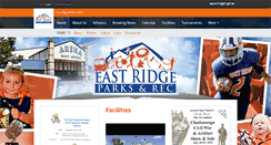 Desktop Screenshot of eastridgeparksandrec.com