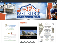 Tablet Screenshot of eastridgeparksandrec.com